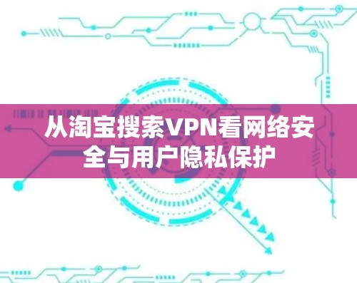 从淘宝搜索VPN看网络安全与用户隐私保护