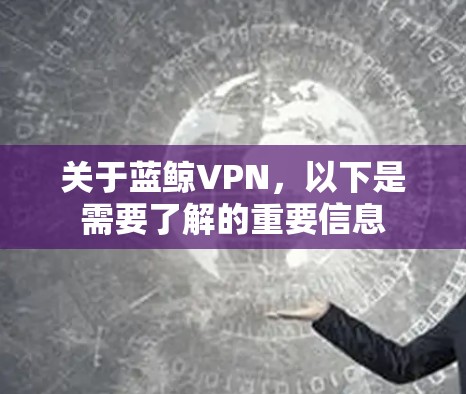 关于蓝鲸VPN,以下是需要了解的重要信息